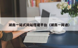 湖南一站式网站搭建平台（湖南一网通）