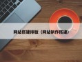 网站搭建排版（网站制作搭建）
