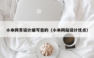 小米网页设计编写目的（小米网站设计优点）